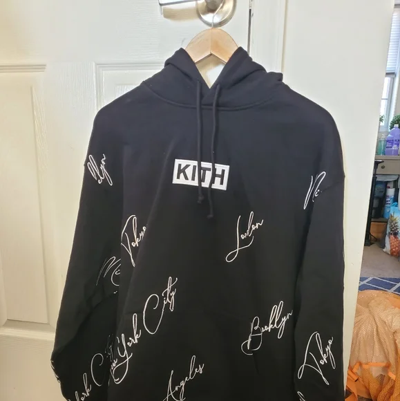 Kith | Other | Mens Kith City Script Hoodie Black Size Large 